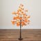 4ft. Pre-Lit Minimalist Autumn Maple Artificial Fall Tree with 56 Warm White LED Lights